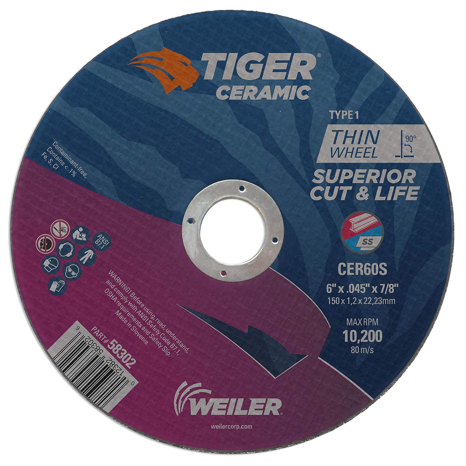 WEILER 58302 ABRASIVES, FILES, & CHISELS