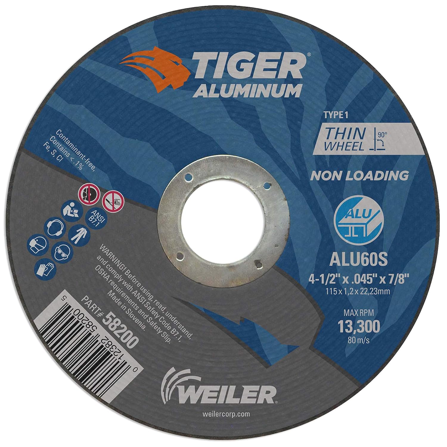 WEILER 58200 ABRASIVES, FILES, & CHISELS