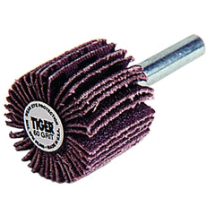 Weiler 52487 Tiger Coated Abrasive Flap Wheel 1/4 Stem 80AO Pack of 10
