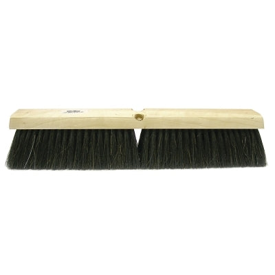 WEILER Weiler 42049 36 Medium Sweep Floor Brush, Black Tampico Center w/Horsehair Casing, Includes Brace