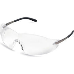MCR SAFETY MCR Safety S2110 Blackjack Safety Glasses with Chrome Metal Temple and Clear Lens