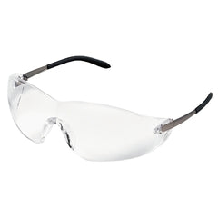 MCR SAFETY MCR Safety S2110 Blackjack Safety Glasses with Chrome Metal Temple and Clear Lens
