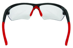 MCR Safety DM1310PF Dominator DM3 Clear Max6 Safety Glasses Gunmetal Frame