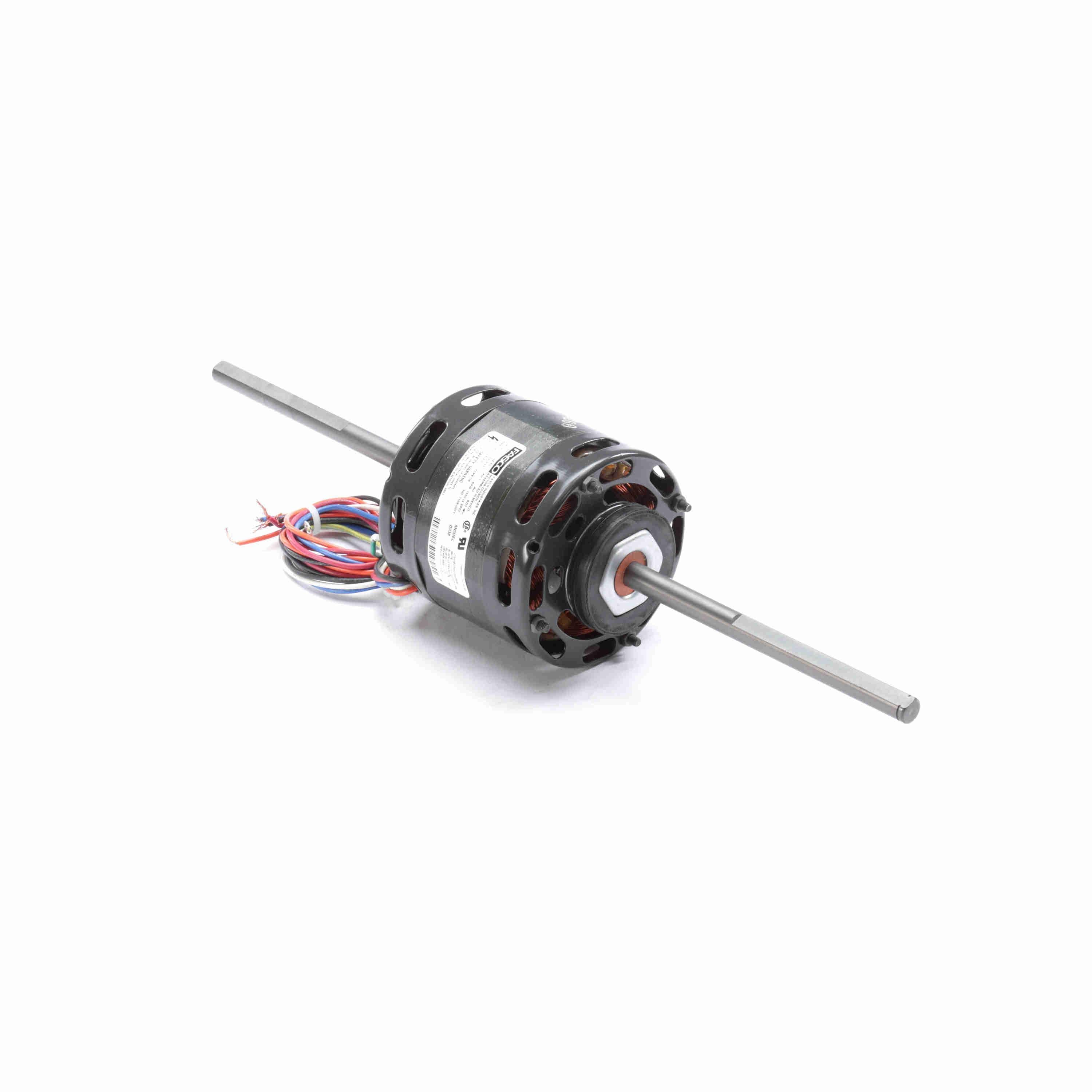 GENTEQ MOTORS Fasco D338 HVAC/R Fan Coil Motor 115V 1/6-1/10-1/12-1/15 hp 1550 RPM
