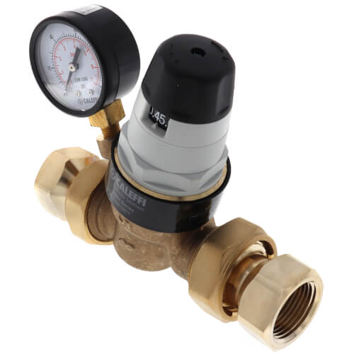 CALEFFI Caleffi 535361HA 1 NPTF Pressure Reducing Valve with Gauge Low Lead Pre-adjustable