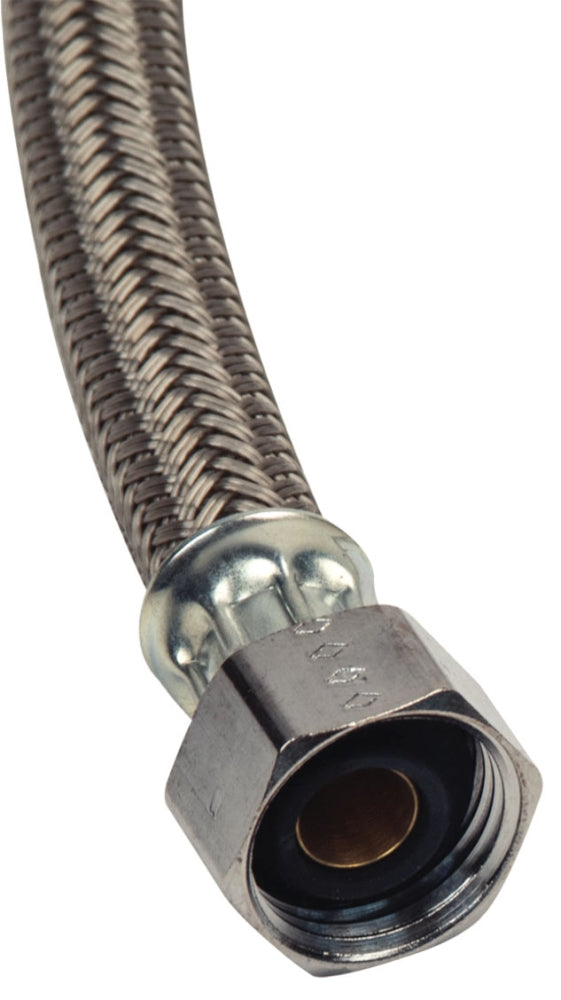 BRASSCRAFT BrassCraft B1-16AF Speedi Plumb PLUS Faucet Water Connector 16 Inch 3/8 Inch Compression Inlet x 1/2 Inch Female Iron Pipe