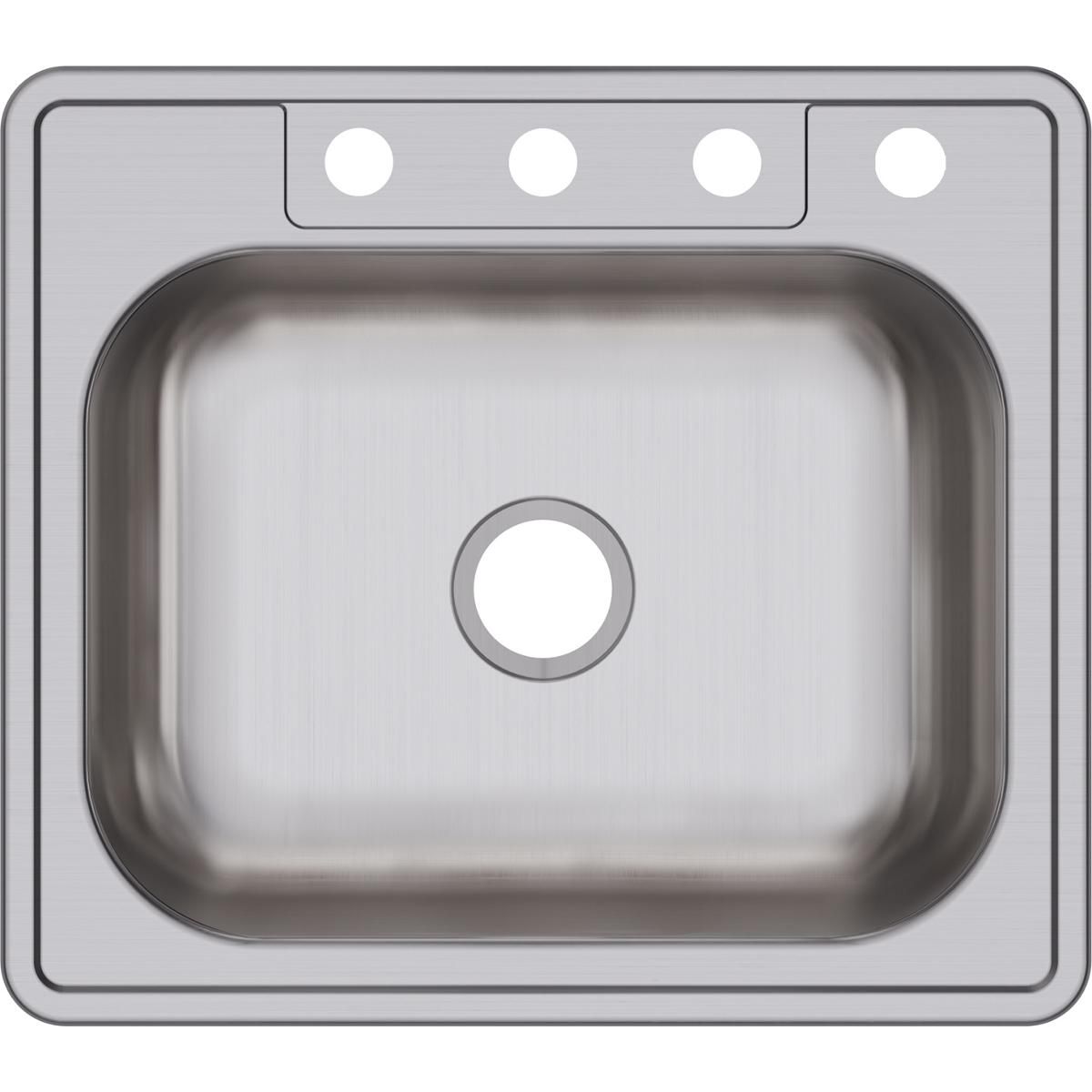 ELKAY Elkay D125224 Dayton Stainless Steel Kitchen Sink 25 x 22 x 6-9/16 Top Mount