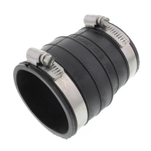 FERNCO Fernco 1059-22 Elastomeric PVC-DWV 2 x 2 Inch Flexible Plastic Coupling