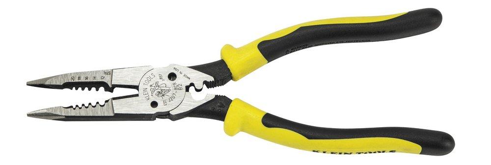 KLEIN TOOLS Klein Tools J207-8CR All-Purpose Needle Nose Pliers with Crimper 8.5-Inch