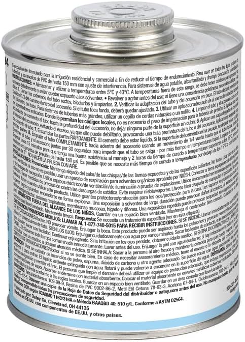 OATEY Oatey 30894 Rain-R-Shine PVC Cement 32 oz Blue