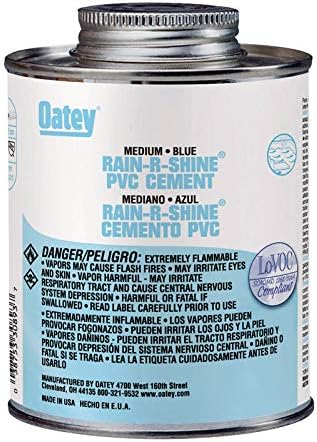 OATEY Oatey 30894 Rain-R-Shine PVC Cement 32 oz Blue