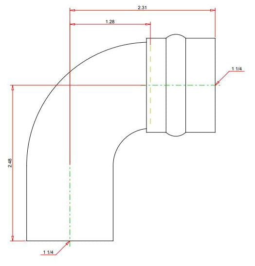 VIEGA Viega 77062 Elbow 90 Degree 1-1/4 inch FTG x Press