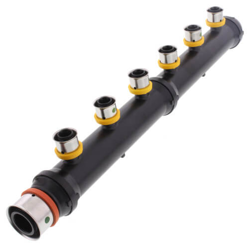 VIEGA Viega 49206 PureFlow 6 Outlets Closed x 1 in. x 1/2 in. Polymer Press Manifold
