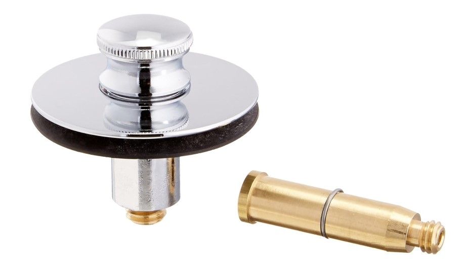 WATCO Watco 38516-CP Push Pull Replacement Stopper with 5/16 and 3/8 Pins Chrome Plated