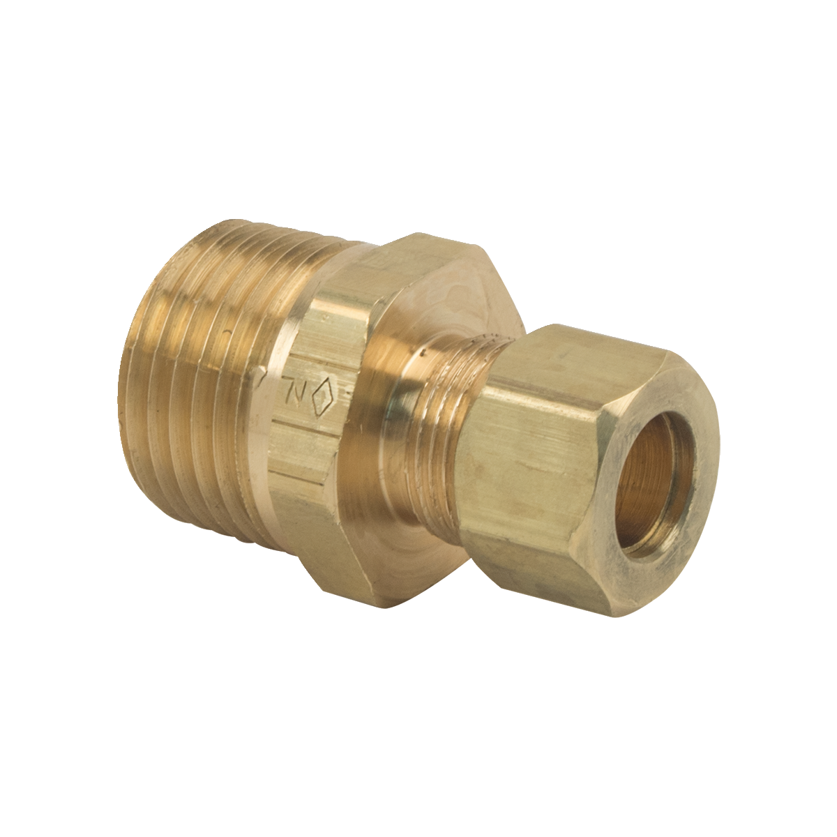 BRASSCRAFT BrassCraft 68-6-8X Reducing Adapter 3/8 OD x 1/2 MIP Compression Fitting
