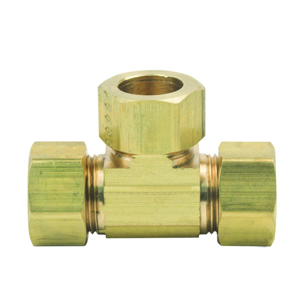 BRASSCRAFT BrassCraft 64-4X Tee Lead-Free 1/4 by 1/4 by 1/4-Inch Rough Brass
