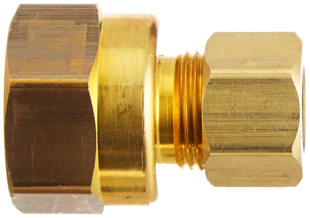BRASSCRAFT BrassCraft 66-6-8X Lead-Free Compression x FIP Reducing Adapter 3/8 OD Tube x 1/2 FIP Inch