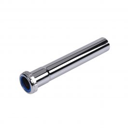DEARBORN Dearborn Brass 790A-1 Extension Tube 1-1/4 in x 8 in Slip Joint Chrome Plated Brass