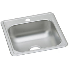 ELKAY Elkay D117191 Dayton Stainless Steel 17 x 19 x 6-1/8 Single Bowl Drop-in Bar Sink