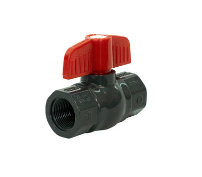 JOMAR Jomar 210-206 PVC Ball Valve Schedule 80 Threaded Connection 1-1/4 in 150 WOG