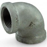 MATCO-NORCA Matco-Norca ZMGL9005 Black Iron Galvanized Malleable Elbow 1 inch x 1 inch 90 Degree Threaded