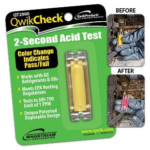 QWIK PRODUCTS Mainstream Engineering QT2000 QwikCheck Acid Test Kit