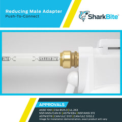 SharkBite UXL113532M Push to Connect Brass Adapter 1-1/4 Inch MNPT