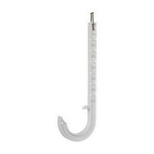 SIOUX CHIEF Sioux Chief 553-9W HangsTuff J-Hook Tube Hanger 4 inch White ABS