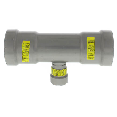 VIEGA Viega 25361 MegaPressG Tee 1-1/2 x 1-1/2 x 1/2 inch Carbon Steel