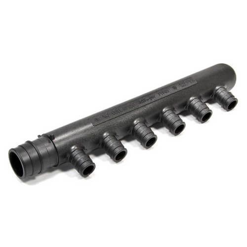 UPONOR Uponor Q2267550 ProPEX Black Engineered Polymer Multi-Port Tee 3/4 x 1/2 in PEX x Closed x PEX 6-Branch