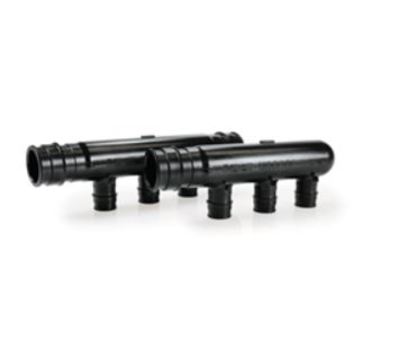 UPONOR Uponor Q2267550 ProPEX Black Engineered Polymer Multi-Port Tee 3/4 x 1/2 in PEX x Closed x PEX 6-Branch