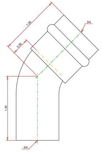 VIEGA Viega 77053 Copper 45-Degree Street Elbow 3/4-Inch (Pack of 10)