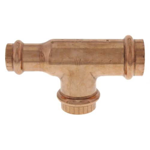 VIEGA Viega 77397 ProPress Zero Lead Copper Tee with 3/4-Inch by 1/2-Inch by 3/4-Inch P x P x P