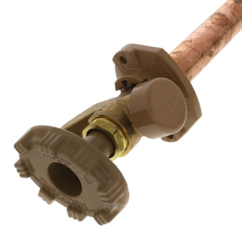 WOODFORD Woodford 19P-8 Model 19 8, 1/2 FPT x 3/4 MPT Inlet Anti-Siphon Wall Faucet w/ Metal Handle