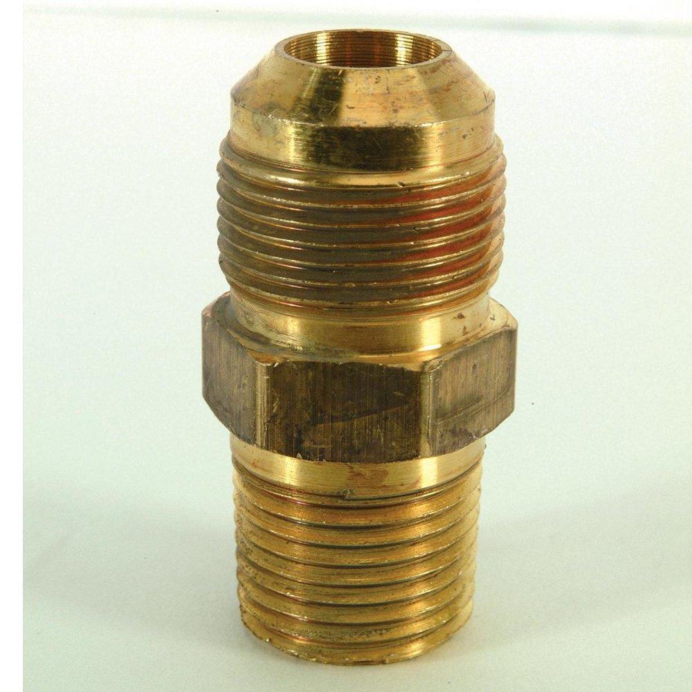 BRASSCRAFT BrassCraft MAU2-10-8 Male Gas Adapter 5/8 inch OD x 1/2 inch MIP x 2 inch Length