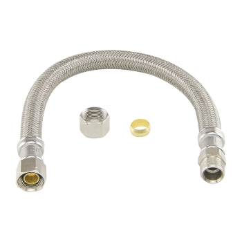 BRASSCRAFT BrassCraft B1-12KCF Speedi Plumb Plus Faucet Connector 12 Inches