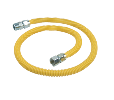 BRASSCRAFT BrassCraft CSSC21-48 ProCoat 3/4 FIP x 3/4 MIP Stainless Steel Gas Connector 48 in
