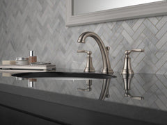 DELTA FAUCET Delta Faucet 3532LF-SSMPU Woodhurst Two Handle Widespread Bathroom Sink Faucet Stainless