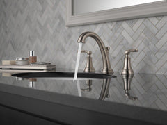 DELTA FAUCET Delta Faucet 3532LF-SSMPU Woodhurst Two Handle Widespread Bathroom Sink Faucet Stainless