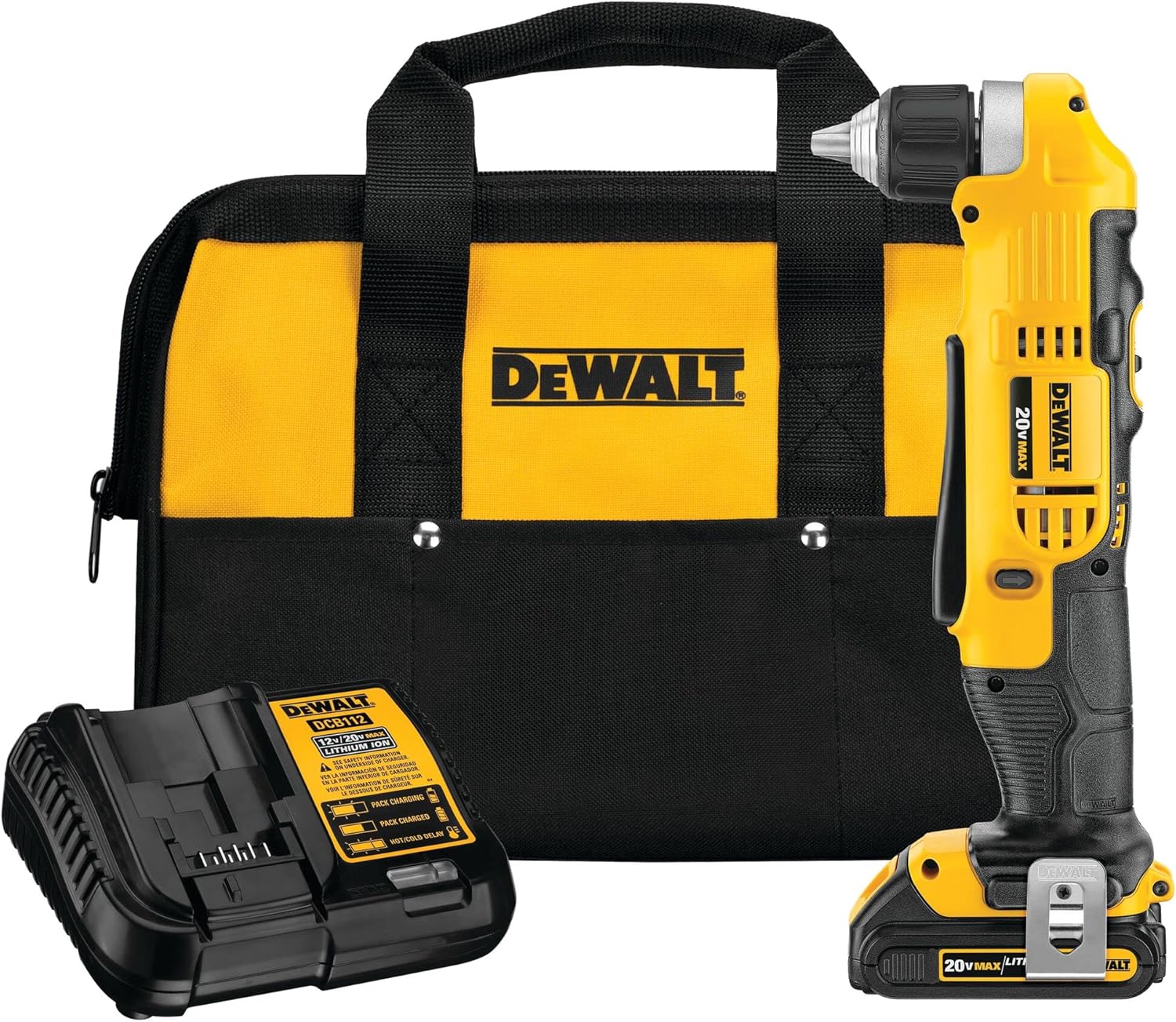 DEWALT DeWalt DCD740C1 20V Max Right Angle Cordless Drill/Driver Kit