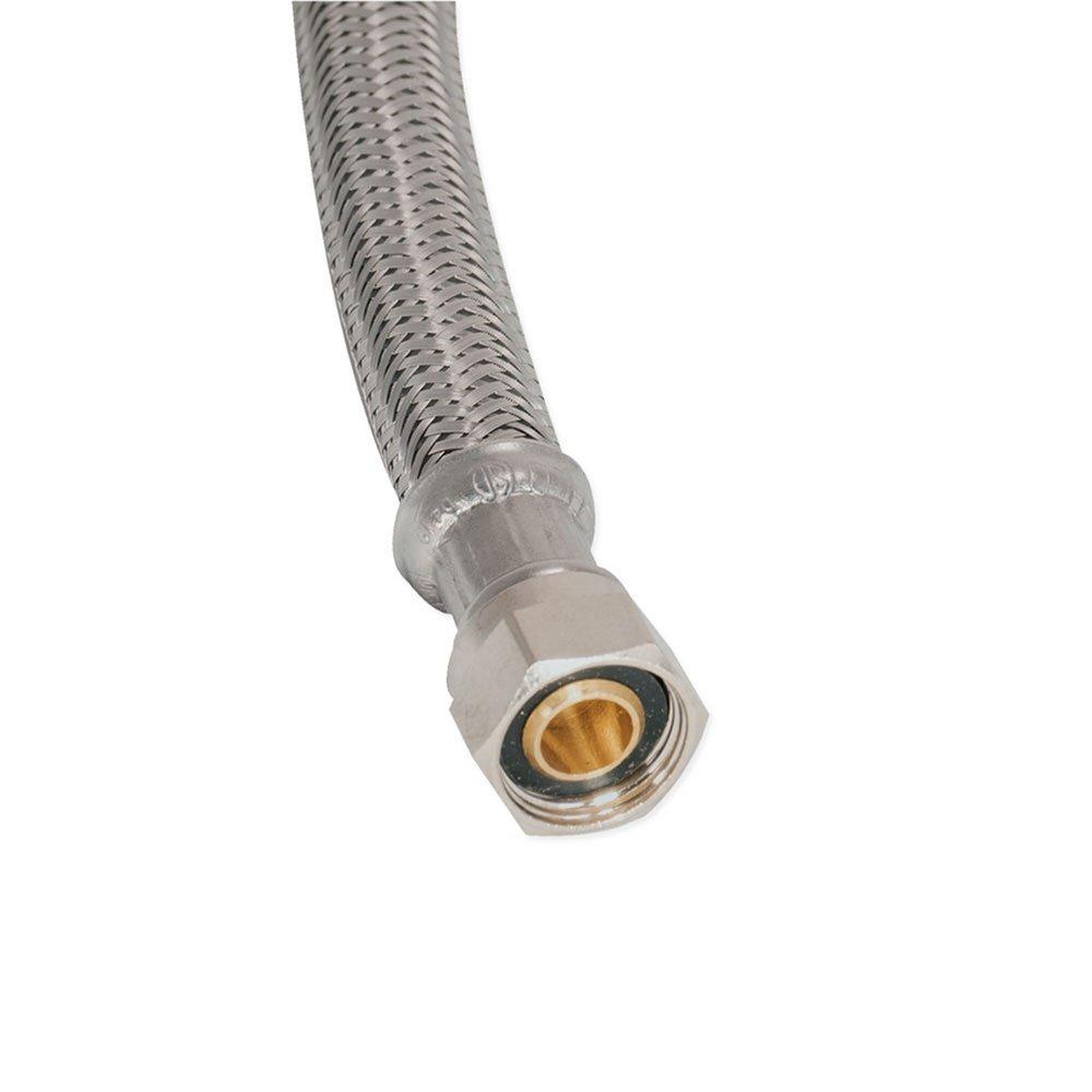 EZ-FLO EZ-FLO 41045 3/8 in. 6 ft. Braided Stainless Steel Dishwasher Connector with 2 Brass Elbows