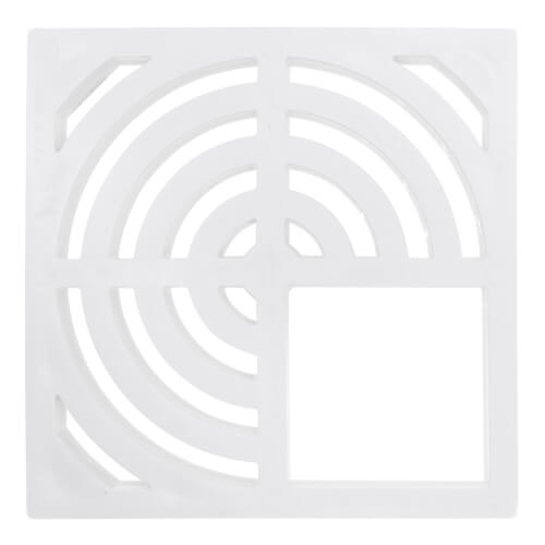 JONES STEPHENS Jones Stephens S59011 9-1/8 in. PVC Three-Quarter Top Grate