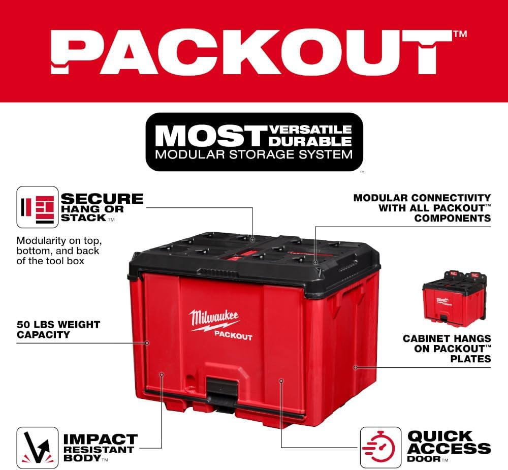 MILWAUKEE Milwaukee 48-22-8445 PACKOUT Shop Storage Cabinet