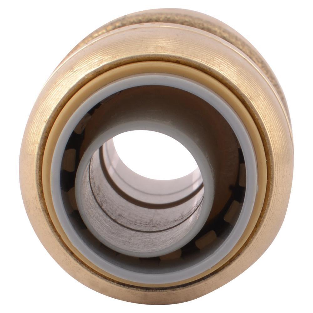 SHARKBITE SharkBite U4008LF 1/2 in. Push Brass Press Coupling