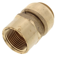 SharkBite U088LF 3/4 x 3/4 Push-Fit x FPT Brass Straight Connector 200 PSI Lead-Free