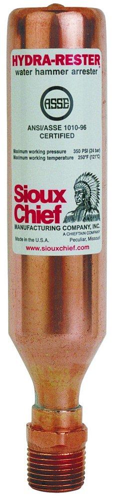 SIOUX CHIEF Sioux Chief 652-A HydraRester Water Hammer Arrestor 1/2 Inch MIPT