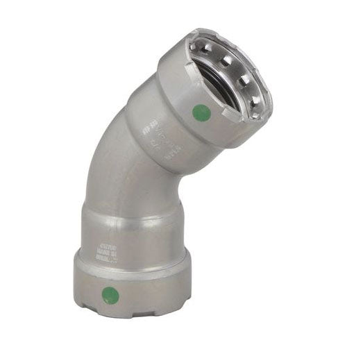 VIEGA Viega 25245 MegaPress Carbon Steel 45-Degree Elbow 1-1/4 Inch