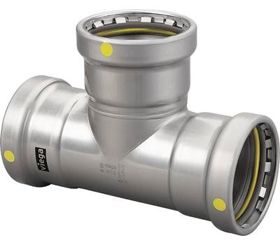 VIEGA Viega 28910 MegaPressG Tee 2-1/2 inch x 2-1/2 inch x 1 inch