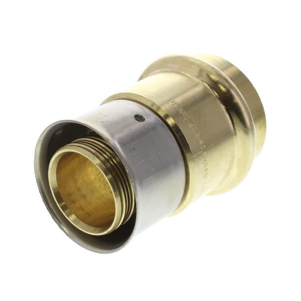 VIEGA Viega 99680 PureFlow Zero Lead Bronze PEX Press ProPress Adapter 1-1/2 inch