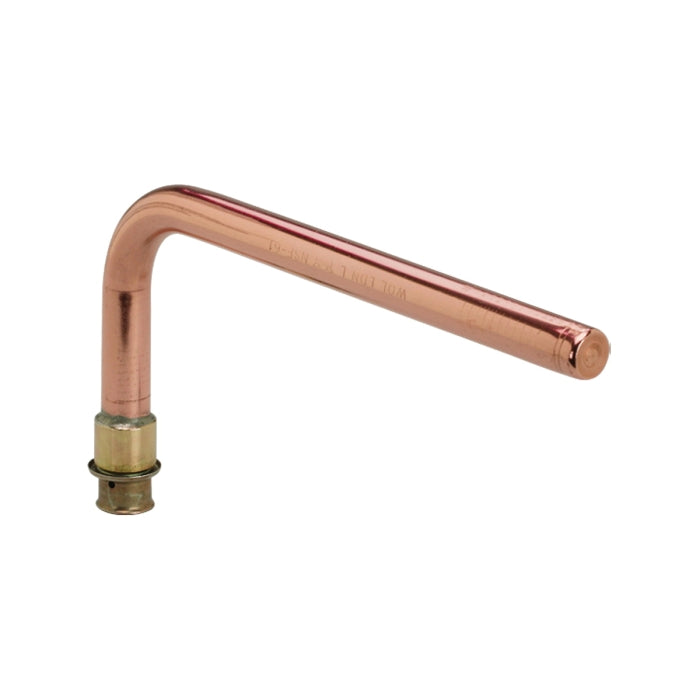 VIEGA Viega 92421 PureFlow 1/2 in Press x Fitting Brazed Copper 90-Degree Stub Out 1/2 in Nominal
